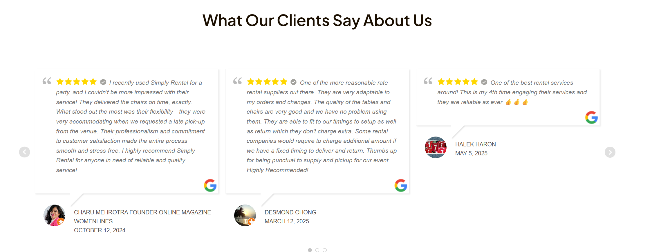 google reviews