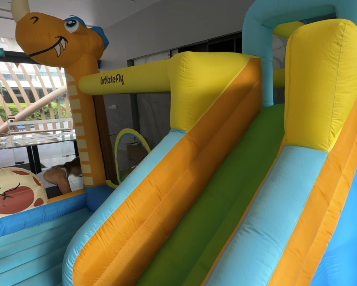 condo function room bouncy castle
