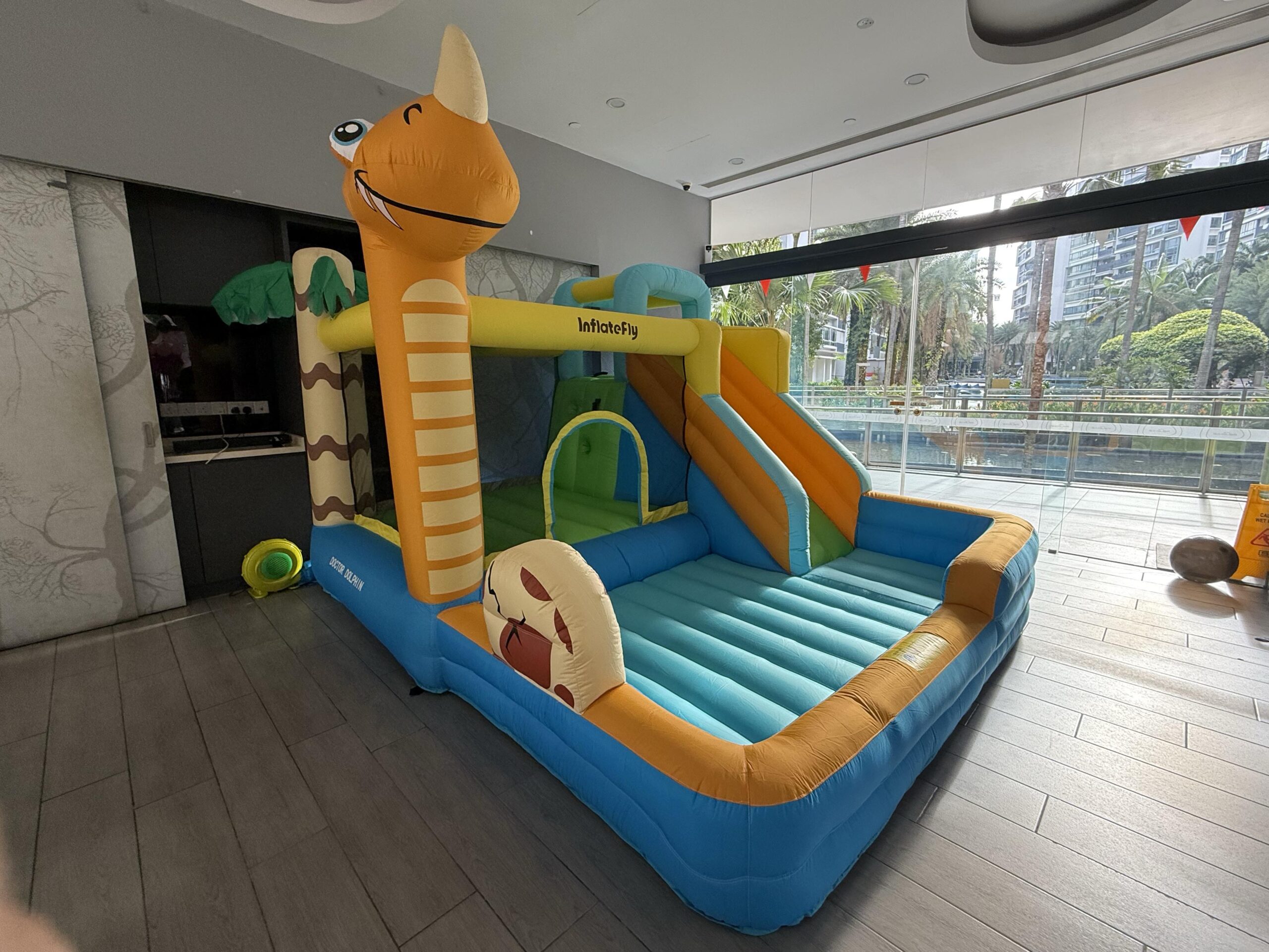 condo function room bouncy castle