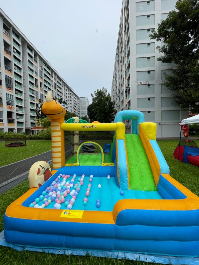 outdoor bouncy castle