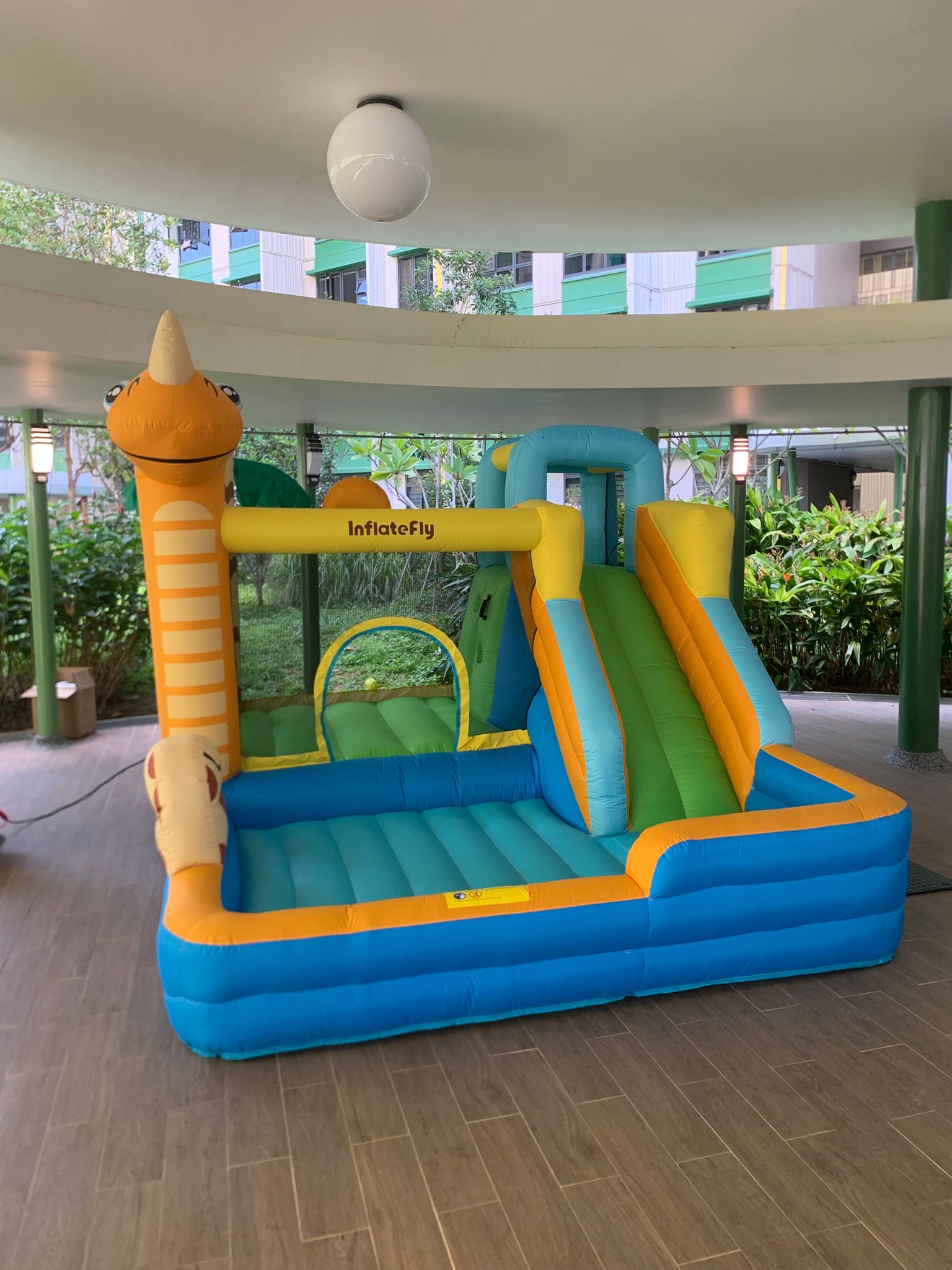 dino bouncy castle